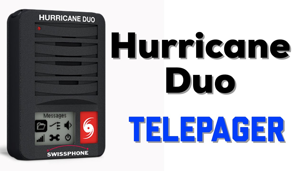 Hurricane Duo Pager von Swissphone Telepager Funkruf Schweiz Pocsag Zello Funk
