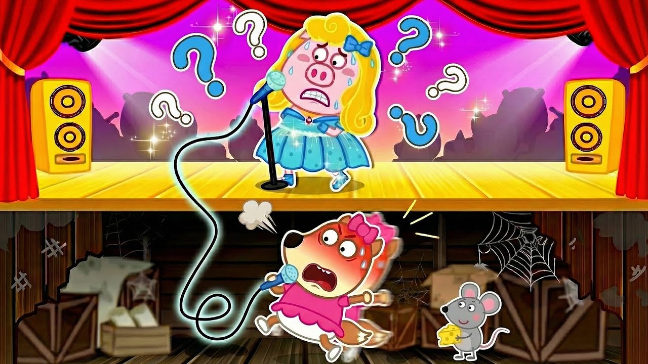 Ой, певица поёт не своим голосом? | Урок: лучше выступать честно | Wolfoo Russian