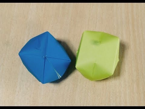 วิธีทำบอลลูนกระดาษ origami ศิลปะการพับกระดาษ