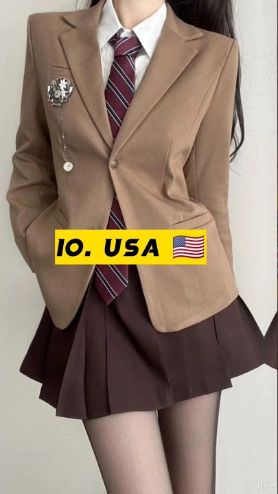 TOP-10 COUNTRIES WITH THE MOST BEAUTIFUL SCHOOL UNIFORMS 😱✨ #shorts #schooluniform