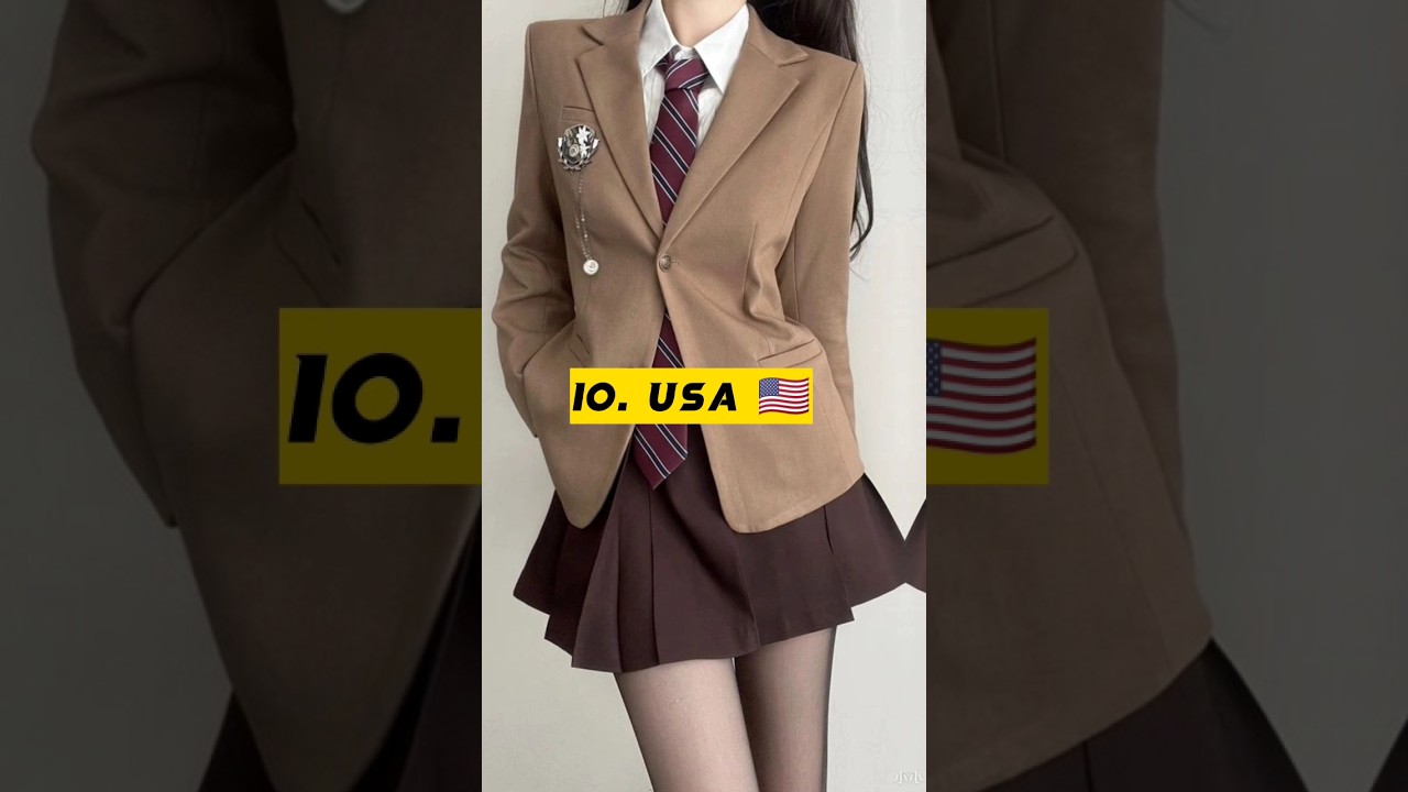TOP-10 COUNTRIES WITH THE MOST BEAUTIFUL SCHOOL UNIFORMS 😱✨ #shorts #schooluniform
