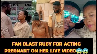 Fan Blast Ruby For Acting Pregnant On Her Live Video