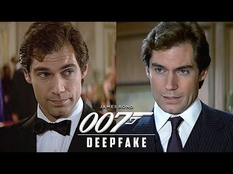 Henry Cavill as James Bond (Dalton Style) [Deepfake]