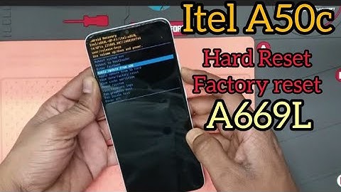 Itel A50c hard reset (A669L) pin password pattern unlock 🔓 without computer 🖥️