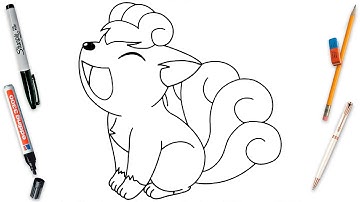 How To Draw Vulpix Easy Step By Step | Pokemon Art Lesson