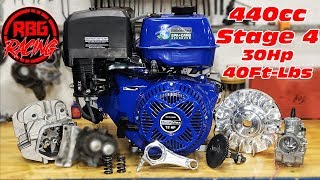 30Hp 40FtLbs Of Torque!!! Duromax 440cc Stage 4 Engine Build