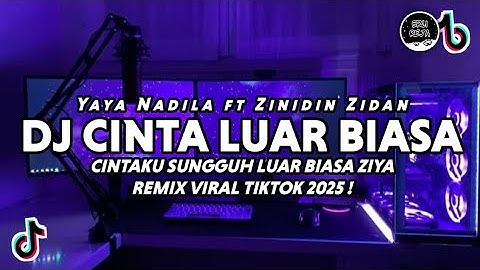 DJ CINTAKU SUNGGUH LUAR BIASA YAYA FT ZIDAN VIRAL TIKTOK FULL BASS TERBARU 2025