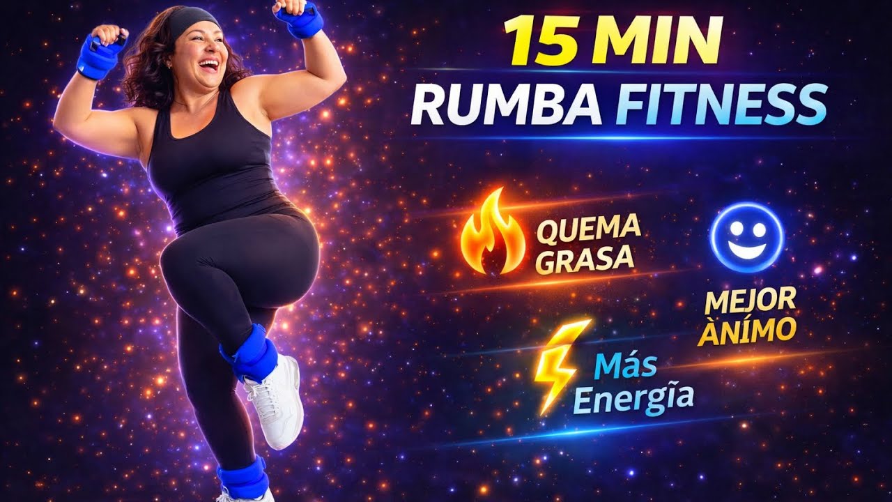 15 min Rumba dance en casa desafio 7 dias … reduce tallas ,inflamacion  