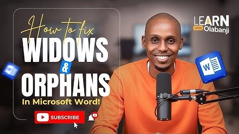 How to Fix Widows & Orphans in Word in 1 Minute!