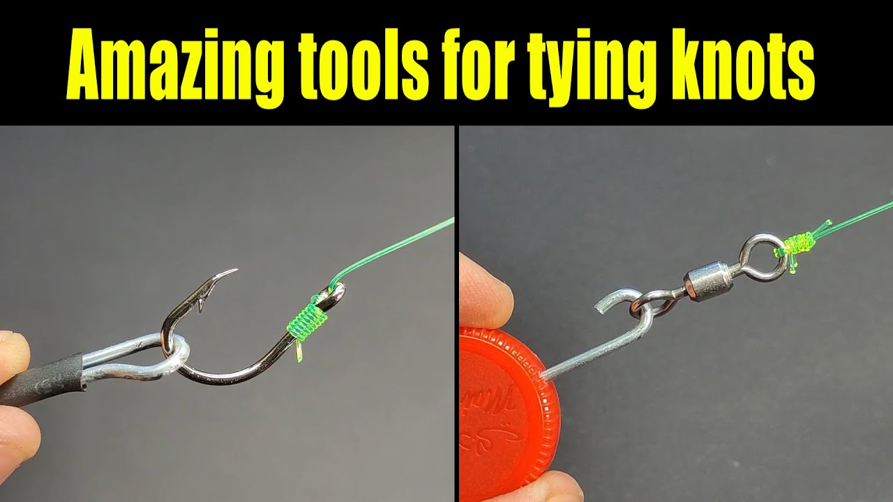 Two Simple Ways to Make this Amazing Tool for Tying Fishing Knots, Hooks, Snaps