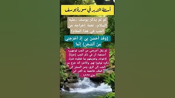 لمَ لم يذكر يوسف -عليه السلام- نعمة إخراجه من الجب في هذا المقام؟#sahib_quran #سورة_يوسف