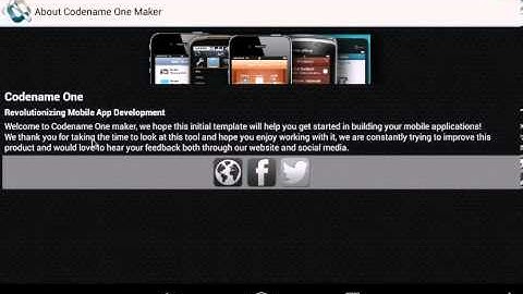Codename One Maker Preview
