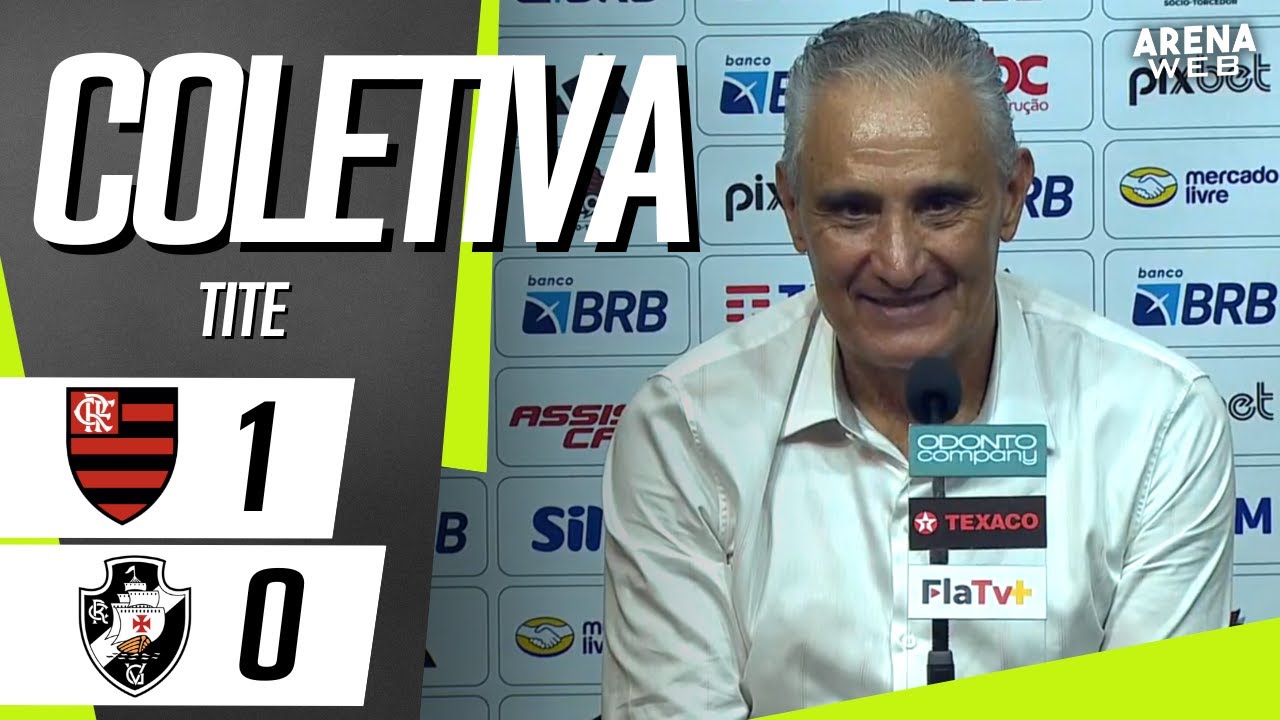 AO VIVO! Confira a entrevista coletiva de Tite após derrota do Flamengo no  Brasileirão