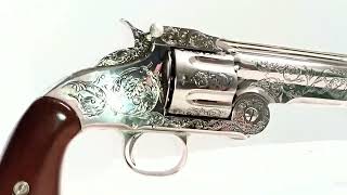 SOLD for $279 - Refinished WYATT EARP'S S&W Schofield .44 Replica Revolver!