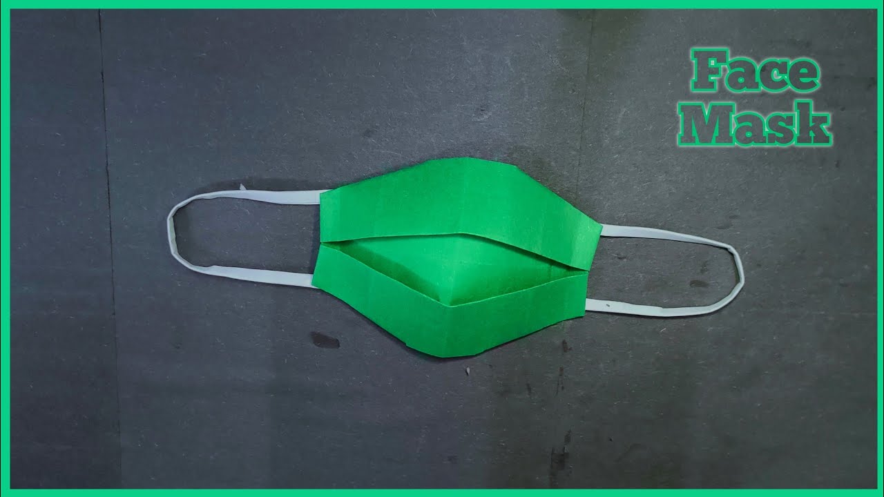 Haw To Make a Paper Face Mask Origami Eaey Paper Face Mask ""Eaey