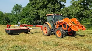 A smooth start to our 1st cut hay for 2023. by Long Farms 426 views 1 year ago 6 minutes, 20 seconds