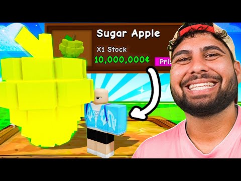 I grow the BIGGEST SOUR APPLE PLANT in GROW a GARDEN! (0.5%)