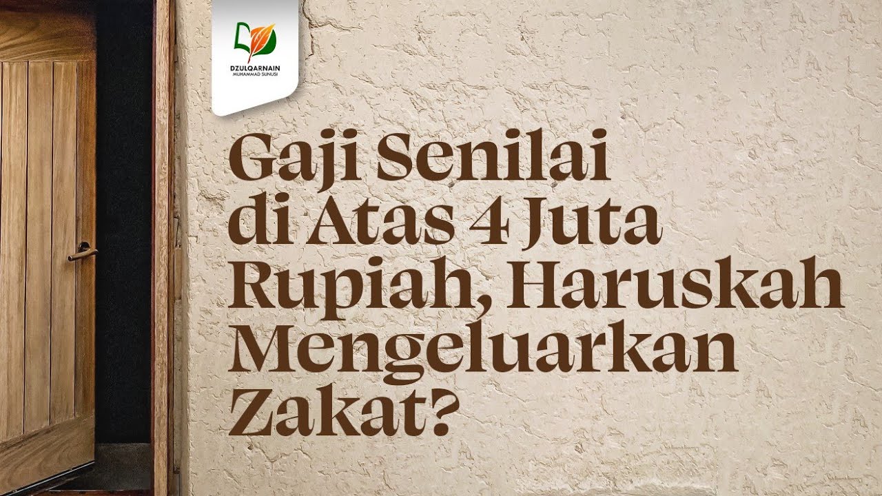 ⁣Gaji Senilai di Atas Empat Juta Rupiah, Haruskah Mengeluarkan Zakat?