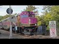 MBTA F40PH-3C #1025 screams it's way out of Holbrook Randolph 