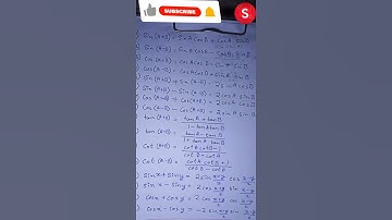 Trigonometry Formulae | class11 | #maths #trigonometry #formula #differentiation #integration