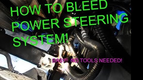 How to bleed power steering system, Power steering fluid on your car or Truck BEST WAY