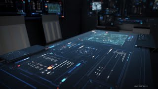 Oberon - Futuristic UI / Sci-fi 3D consoles set