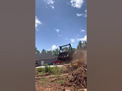 John Deere 333G w/ MH60D mulching head - YouTube