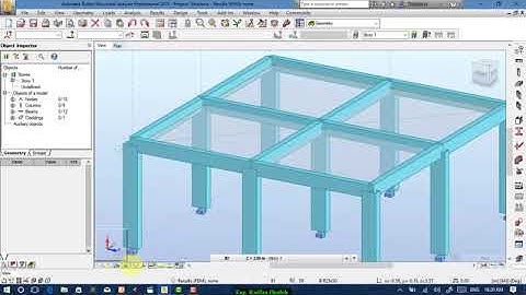 Lesson#4   Cladding and analysis in Autodesk Robot Structural Analysis Professional