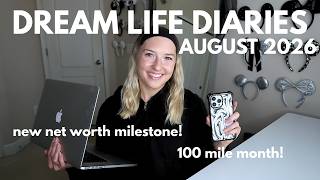 DREAM LIFE DIARIES | AUGUST 2026 ✦ net worth update, running update