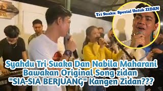 live ngamen Tri Suaka & Nabila Maharani "Sia-sia berjuang" (original song Zidan ft Tri Suaka)