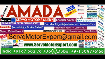 Amada Fanuc Sanyo Denki Indramat  Servo Enoder alignment, Absolute Heidenhain Encoder Alignment.