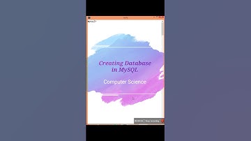 Create DataBase in MySQL #mysql #createdatabase #mysqltutorial