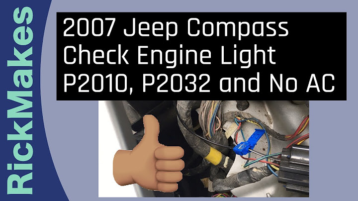 2008 jeep compass check engine light