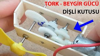 Beygi̇r Gücü Ve Tork - 5 Kademeli Di̇şli̇ Kutusu Yapımı - Dc Motor Redüktör Yapımı