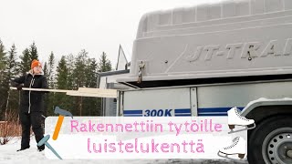 Luistelukenttä omalle pihalle