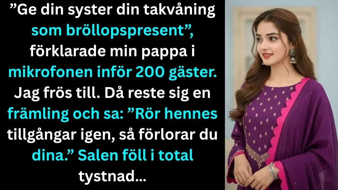 "Rör vid hennes tillgångar igen så förlorar du dina." Det var sista gången jag hörde något på min systers förlovningsfest innan tystnaden la sig. Min pappa hade just ställt sig i mikrofonen och...