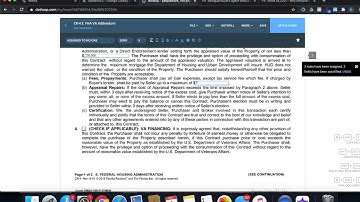 4. Tutorial - FHA VA Addendum