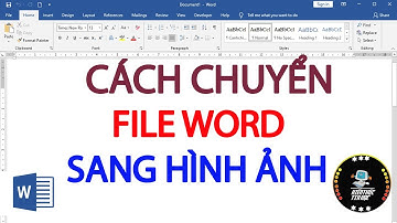 Cách chuyển file word sang hình ảnh
