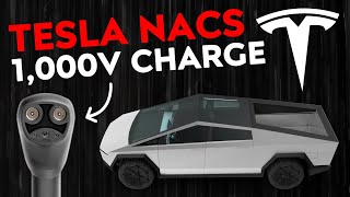 Tesla NACS Supports 1,000V Charging | V4 Supercharger 600kW+