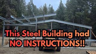 This Metal Building had NO INSTRUCTIONS!! |VOD Steel Building Construction |Making it Work