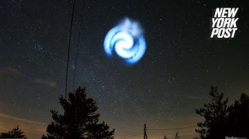 Mysterious blue spiral spotted across Europe caused by SpaceX rocket