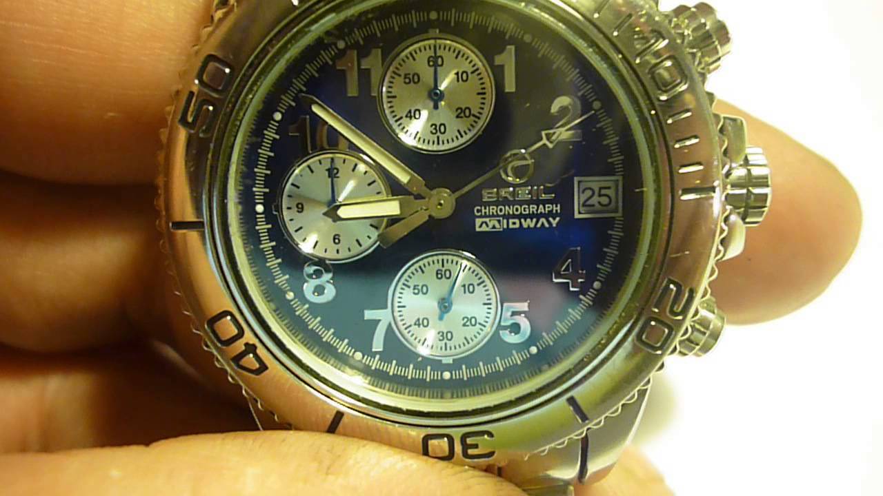 Breil chronograph MIDWAY - V460 - YouTube