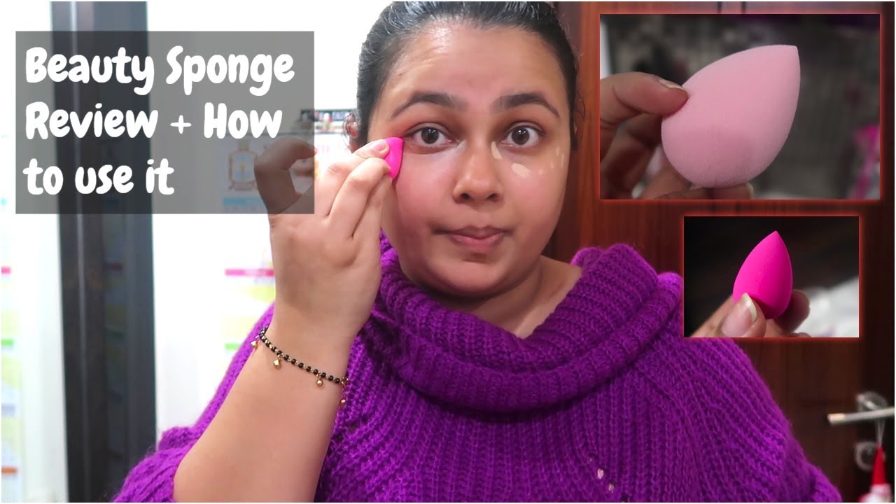 Wiseshe Tear Shape Beauty Sponge Review + How to use Makeup Sponge