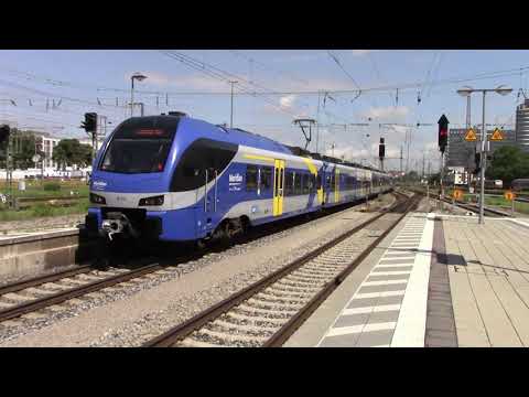 Trains At München Ostbahnhof Munich East 19th August 2016 