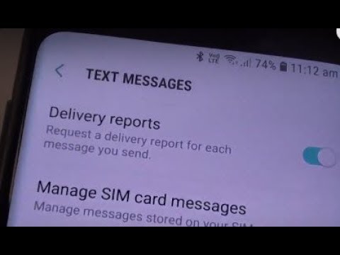 Samsung Galaxy S9 / S9+: How to Enable / Disable Text Messages Delivery Reports