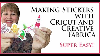 Making Stickers with Cricut and Creative Fabrica Super Easy
