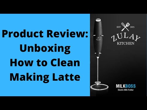 Zulay Kitchen Electric Milk Frother Review | Unboxing, Cleaning, and Making Latte
