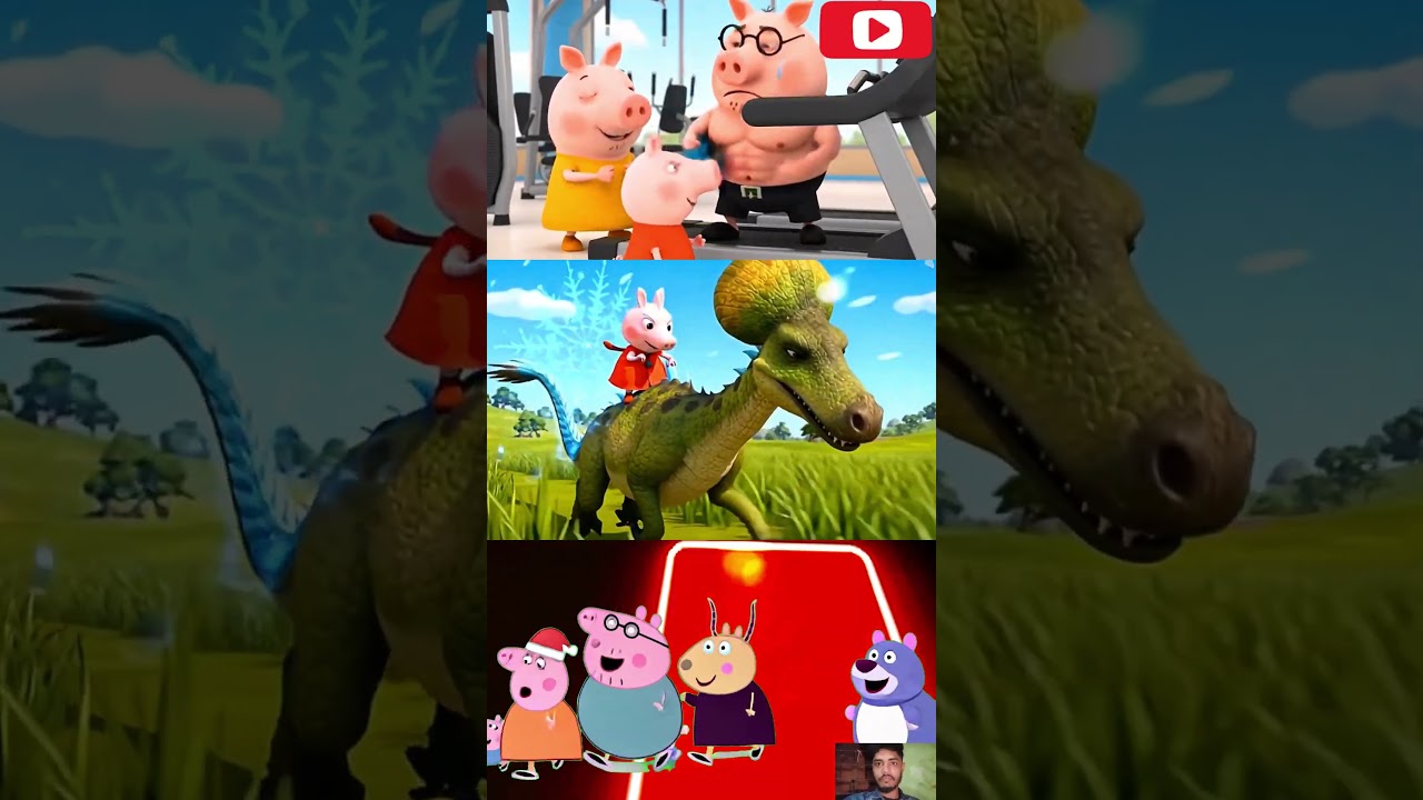 Peppa Pig 🐖 Transformation dance song Tiles hop edm cover 