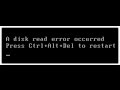 a disk read error occurred - Perfect Solution Fix easily(All Possible Fixes)