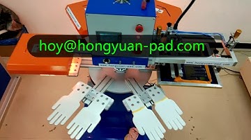 non slip silicone gloves dotting machine, gloves screen printing machine